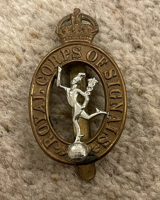 ORIGINAL WW2 BRITISH Army Kings Crown Cap Badge - Royal Corps of ...