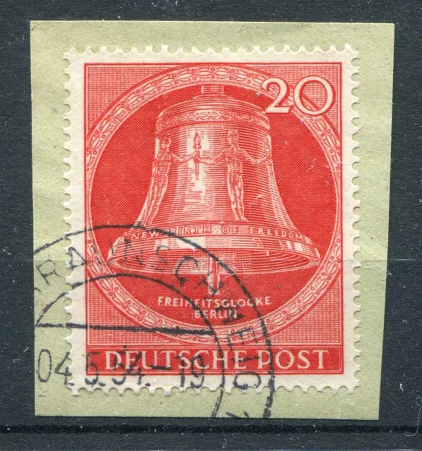 Berlin Mi-Nr 130 auf Briefstück Eiweihung Friedensglocke gestempelt (SB2850)