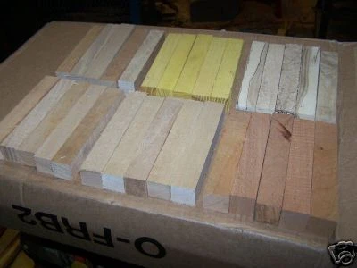 Lot Of 8 Sassafras Turning Blanks - 2 X 2 X 12 Inches - Woodturning Lumber