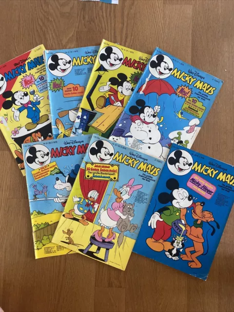 Walt Disney’s Micky Maus. 1976. 7 Hefte