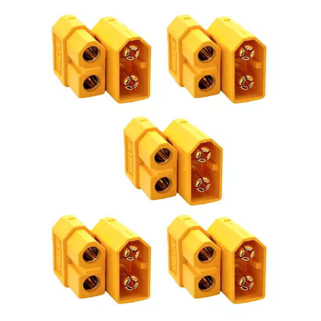 5 Paar XT60 Steckverbindung Stecker Buchse Lipo Akku Hochstromsteckverbinder RC