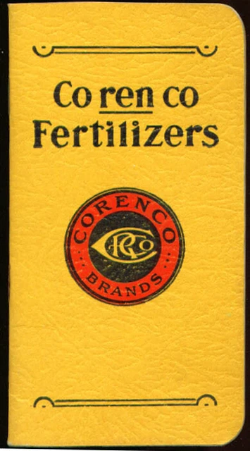 Corenco Fertilizer pocket memo book Syracuse NY 1944