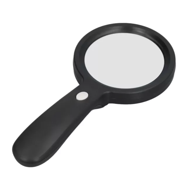 LED Magnifying Glass 10x Hand Held Magnifier With Light For Office School SPS
