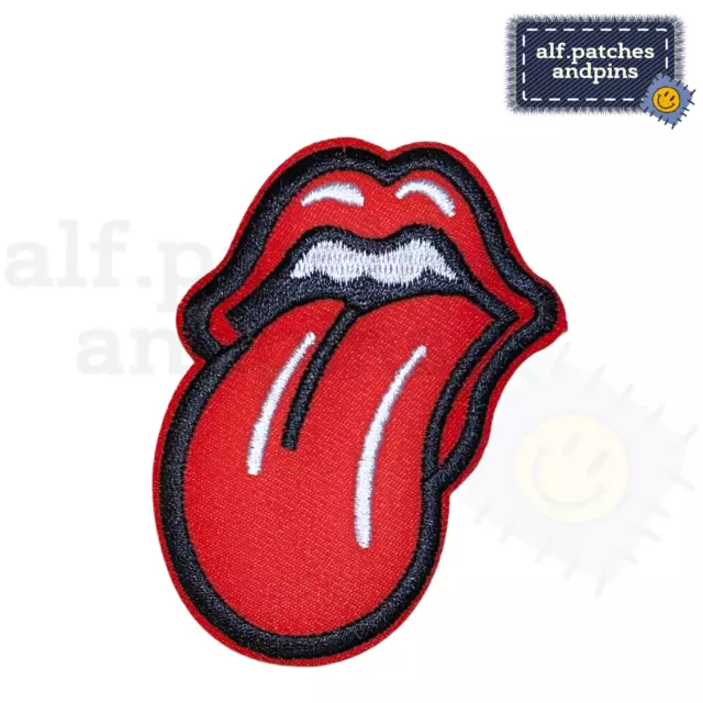 The Rolling Stones Rock Musik Music Zunge  - Patch Bügelbild Aufnäher Flicken