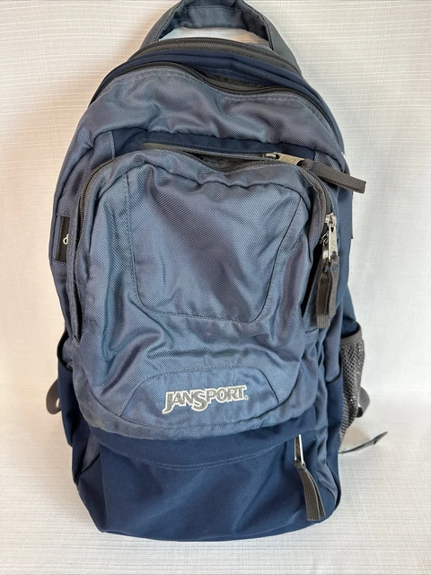 Jansport Airlift Backpack School Laptop Pack Large Multiple Pockets  Blue Gray