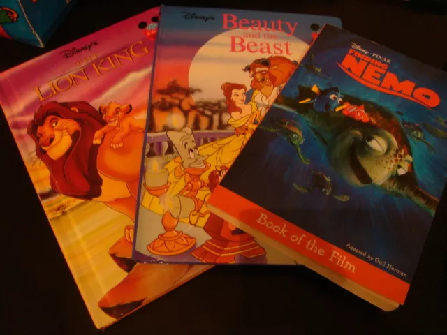 9 Disney Children Books Lion King / Jungle Book / Aladdin / Mermaid / Nemo Etc