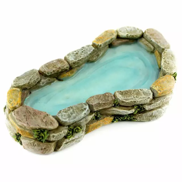 Miniature Dollhouse Fairy Garden Cobblestone Pond - Buy 3 Save $5