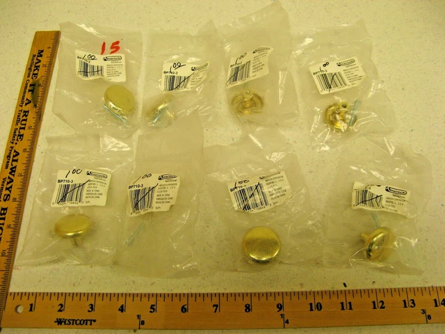 8 Amerock 1-1/4" Diameter Shenandoah Cabinet Knob BP710-3 Polished Brass (1602)