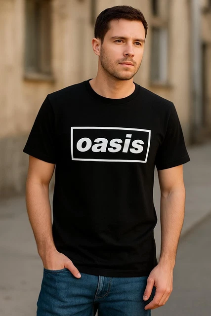 Black Oasis Logo Liam Noel Gallagher ufficiale Uomo maglietta unisex