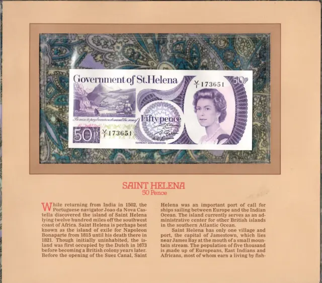 Most Treasured Banknotes St. Helena 1979 50 Pence P-5 UNC V/1 173651