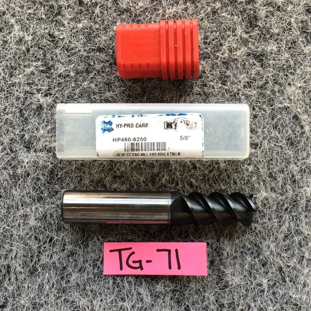 OSG HP460-6250 Carbide End Mill 5/8in dia, 1-1/4in Cut NOS CNC LATHE DRILL Bit