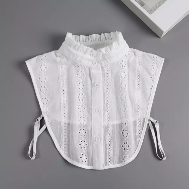 Faux False Fake Collar Detachable White Blouse Half Shirts for Women Girl 2