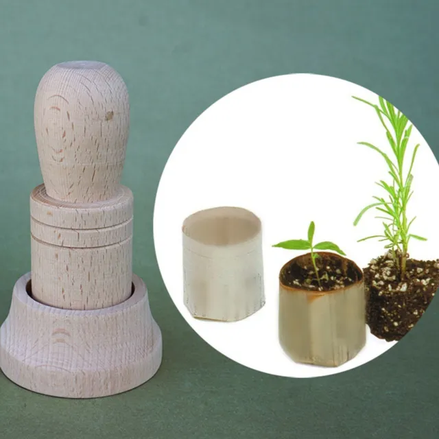Seedling Paper Pot Maker Solid Wood Tool DIY Garden Seeding And Flower