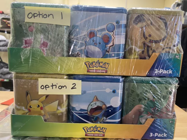 Pokemon 3 Pack Of Tins, Booster Packs, Free Post