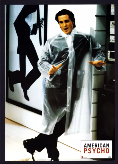 AMERICAN PSYCHO Original Movie Lobby Card Poster Christian Bale Cult Horror
