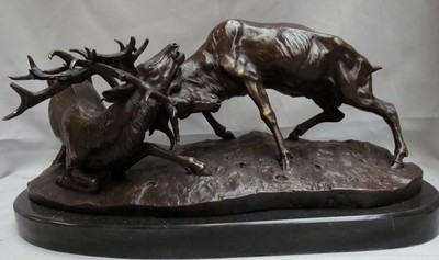 Édition Limitée Milo Bronze Sculpture Statue Buck Renne Élan Cerf Animal Nr 