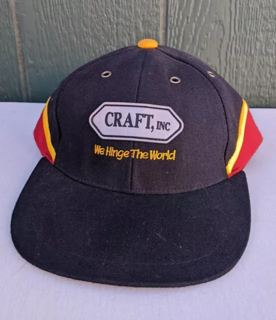 Craft Inc *Hinge the World*Colorblock Hat Snapback Trucker Cap Flat Brim Acrylic