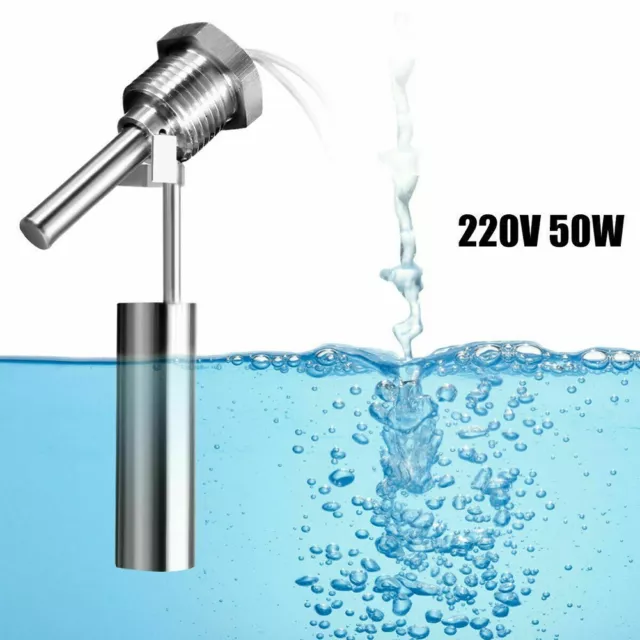 Horizontal Tank Liquid Float Water Level Sensor Stainless Steel 50W 220V