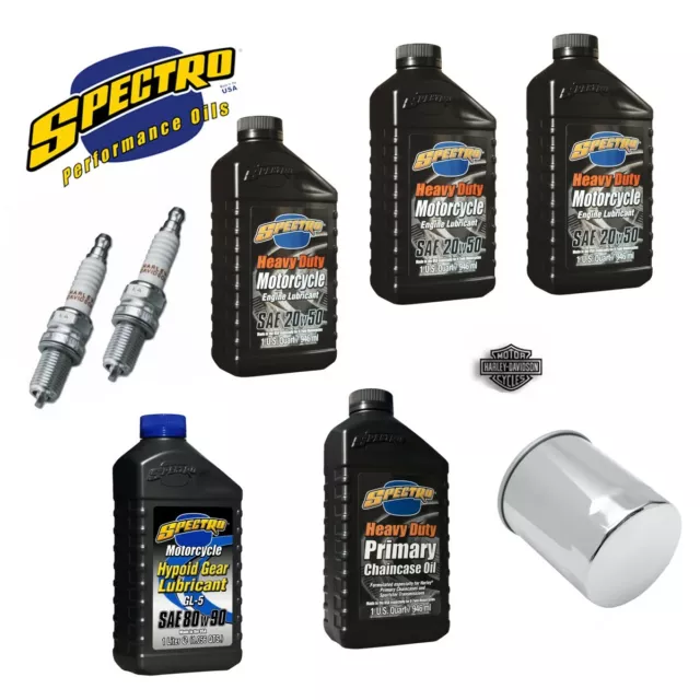 Kit tagliando Harley Davidson Twin cam 1999-2017 Spectro filtro cromato