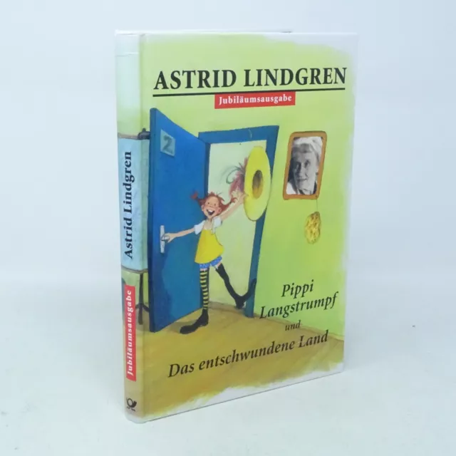 ASTRID LINDGREN Pippi Langstrumpf und Das entschwundene Land + BRIEFMARKE  BUCH