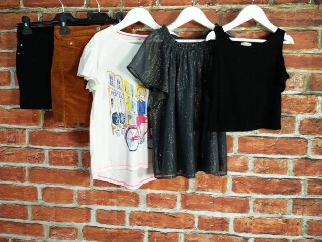 T-Shirt Gonna Con Cordino Per Ragazze Età 9-10 Anni Next Zara Ecc 140Cm