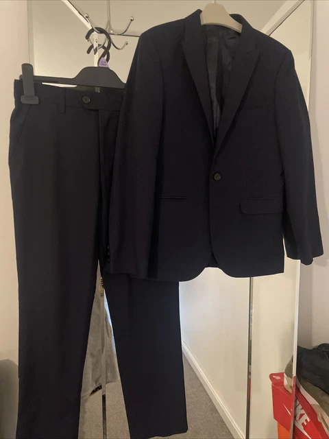 Next signature boys suit blazer trousers age 12 years navy