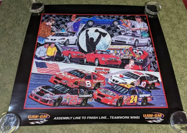 Nascar 2002 UAW-GM Quality 500 MOTORSPORTS POSTER SIGN 24, 8 Pontiac