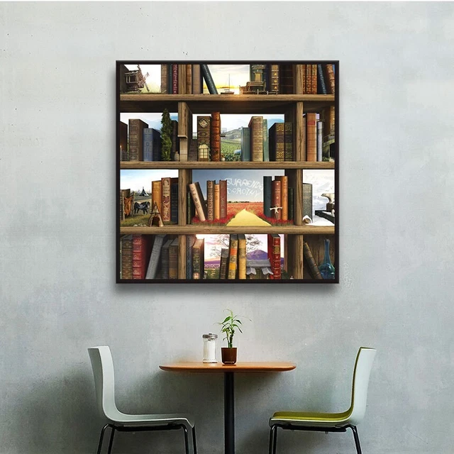 Cynthia Decker 'Story World' Floater-framed Gallery-wrapped  Small