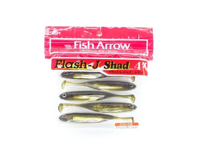 Fish Arrow Soft Lure Flash J Shad 4 Inch 6 Piece per pack #01 (2236)