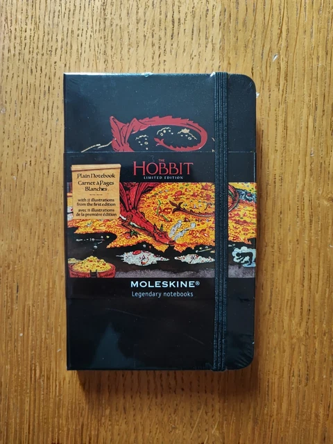 The Hobbit Moleskine Limited Edition Plain Notebook Nuovo Sigillato