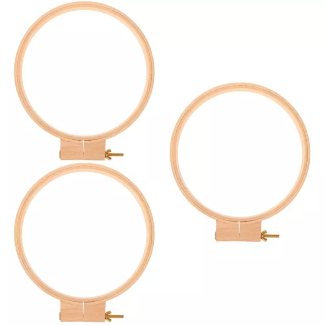 3pcs wiederverwendbares Stickerei -Hoop Stickerei Hoop Nähen Gebrauchte Hoop