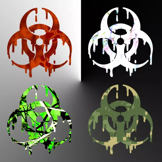 Biohazard Sticker - Dripping Biohazard Decal