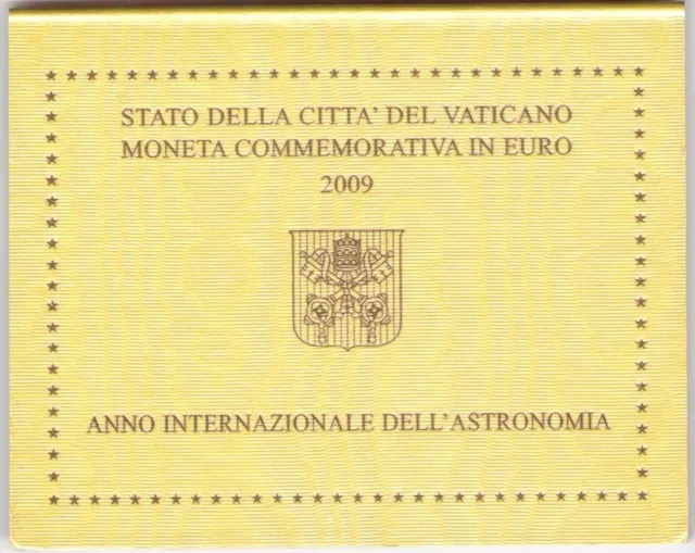 2009 Città del Vaticano - Anno Astronomia, 2 euro in folder - FDC