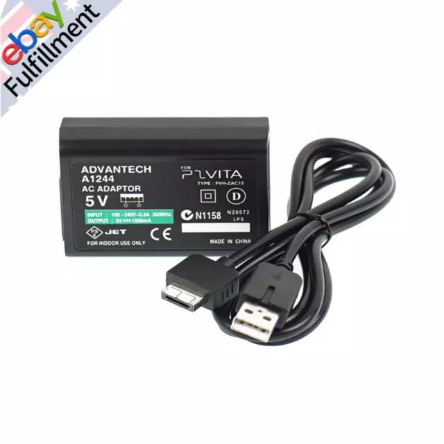 Wall Charger Power Supply AC Adapter Cable For Sony PSVITA PS Vita PSV 1000