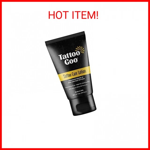 Tattoo Goo Aftercare Lotion Soothing, Color Brightening Skin Moisturizer - Heali