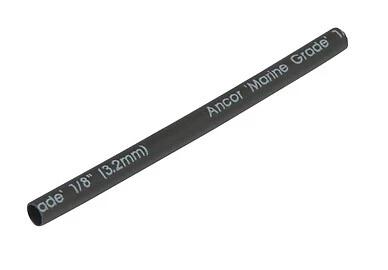 Ancor 301124; 1/8 X 12 Black H.S.Tubing (10