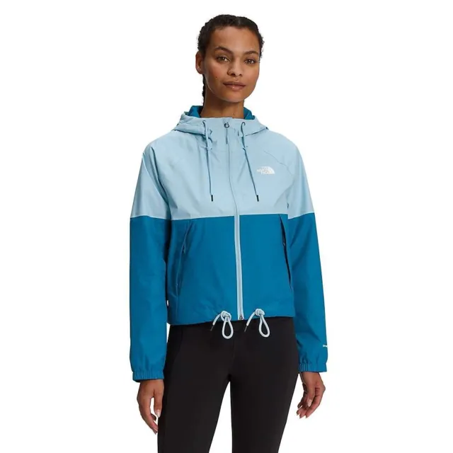 The North Face Antora Rain Hoodie Jacket Beta Blue Women's Size Large