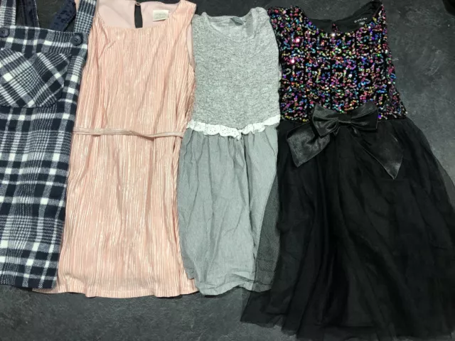 Carino pacchetto di vestiti per ragazze età 4-5 anni include: NEXT, abito paillettes Zunie + 8