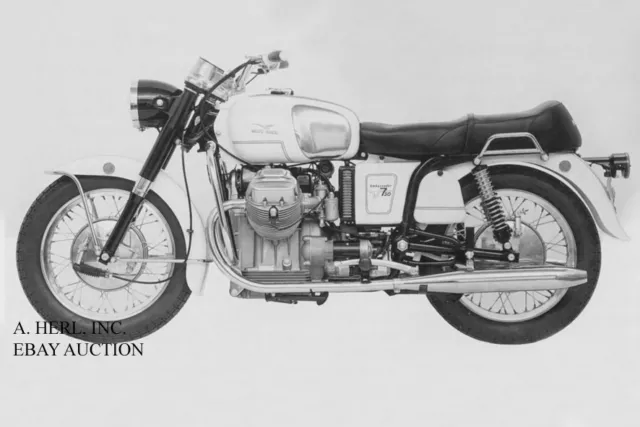 Moto Guzzi Ambassador V7 750 motorcycle photo press photograph