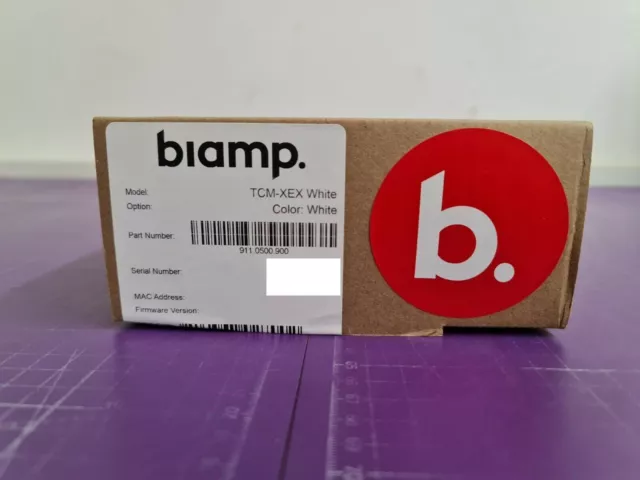 Biamp TCM-XEX Ceiling Microphone -White - 911.0500.900	- UR