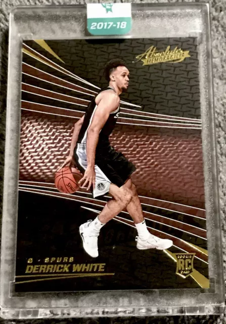 2017-18 Absolute Derrick White RC MAROON /7 Uncirculated Encased Factory Sealed