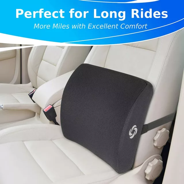 Samsonite AUTOMOTIVE LUMBAR SUPPORT CUSHION Premium Memory Foam Ventilated Mesh 4