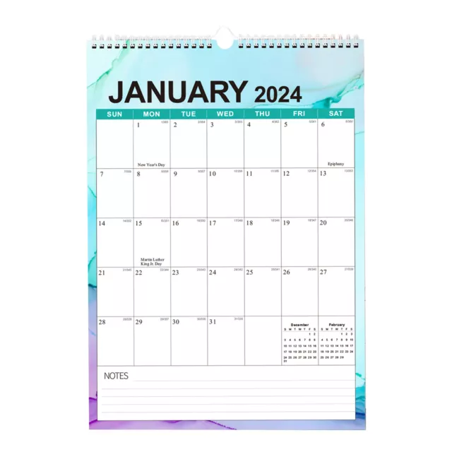 WALL PLANNER CALENDAR January 2024 to June 2025 Wire Binding Hangable