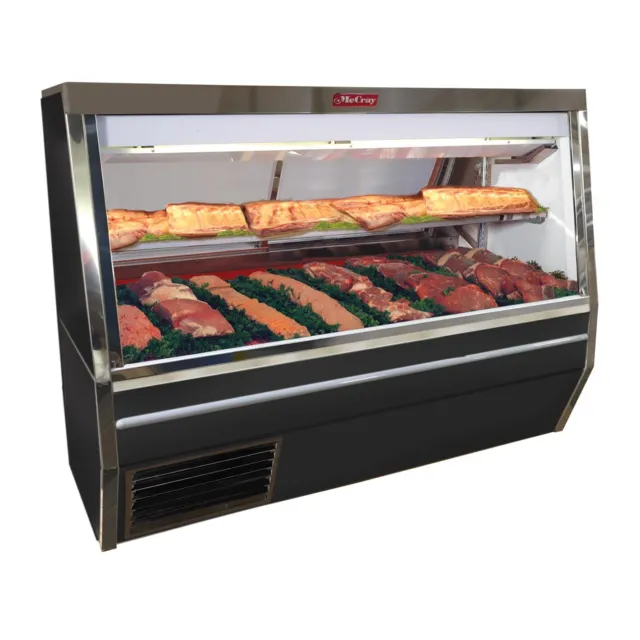 Howard-McCray SC-CMS34N-12-BE-LED 144" Full Service Red Meat Deli Display Case