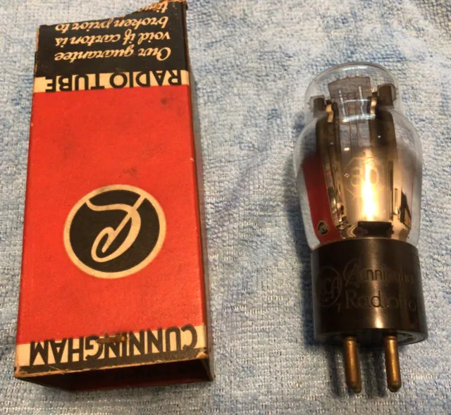 RCA Cunningham Etched Base Type 80 Vacuum Tube Free Shipping Untested