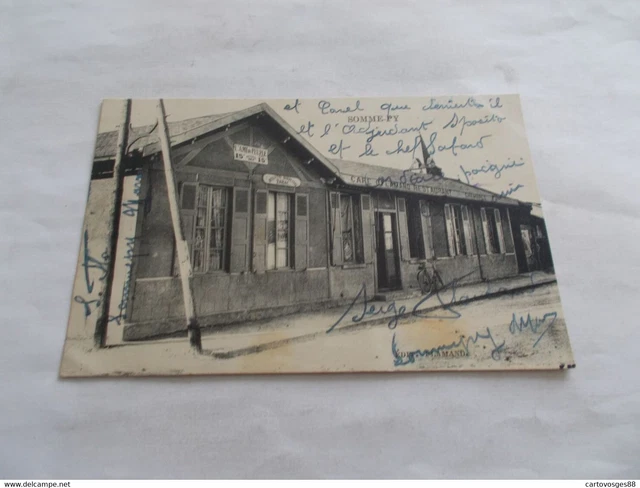 Cpa 51 Somme Py  Marne  Cafe Restaurant Gros Plan Vue Tres Rare