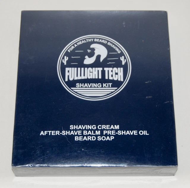 NUEVO EN CAJA Fulllight Tech Kit de afeitado naranja dulce para hombre para afeitarse barba conjunto de 5 piezas
