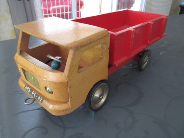 CAMION EN BOIS benne basculante, jouet ancien EUR 32,00 - FR