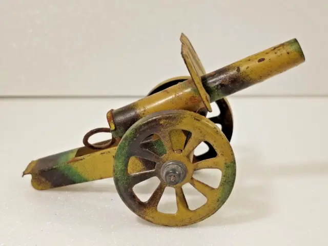 Rare ancien jouet en tôle Tin Toy 1920  Canon armée Meier Fischer Germany