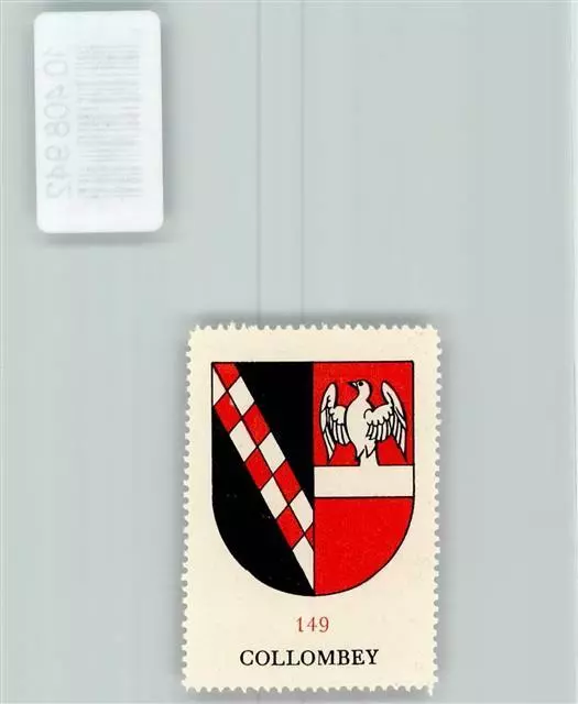 10408942 - Collombey Vignette Wappen Kaffee Hag ca 1920-1940 Wallis / Valais VS